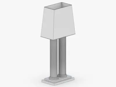 1396 - Table Lamp Low-poly 3D model
