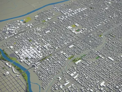 Laredo - 3D City Model Low-poly 3D model