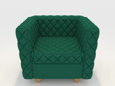 Sofa 1 Seater 9 3D model