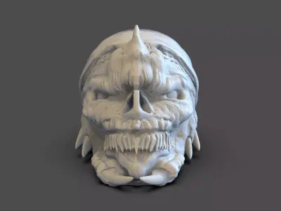 Creature Skull 3D print model