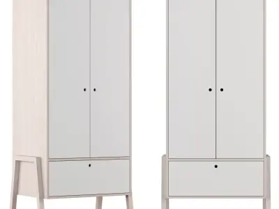 Dale 2 Door Wardrobe Norden Home 3D model