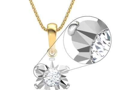 Bloo Pendant 3D print model