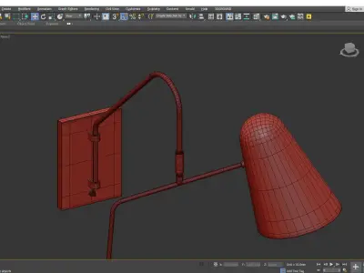  Simon Wall Sconce Low-poly 3D model