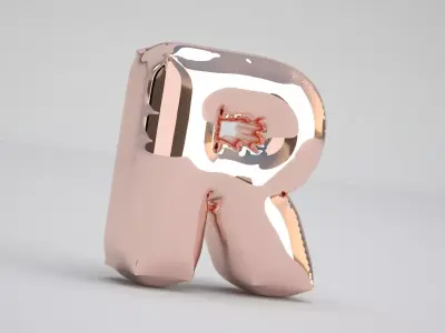 R Balloon Copper 3D model