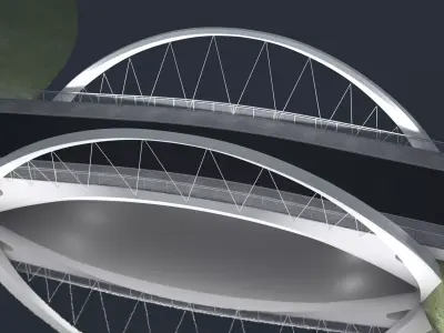  Suspension Bridge 3D model