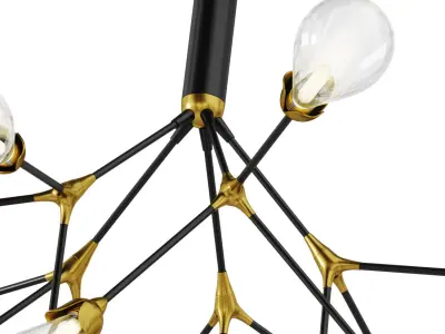 Aiwen Chandelier Low-poly 3D model