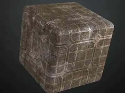 Dirt Sci-Fi Floor Transparent PBR Seamless Texture