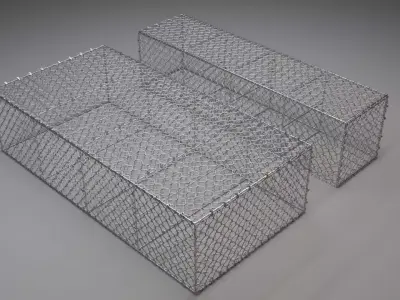 Metall gabion mesh 3D model