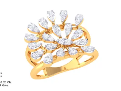  Women Ring MTL 3dm STL OBJ FBX Details 3D print model 91