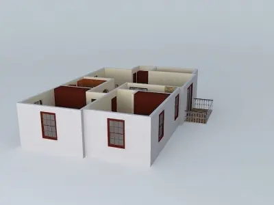 2 Bedroom Apartment Free 3D model