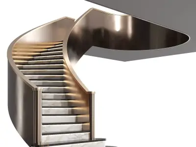 Spiral staircase 19 3D model
