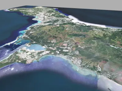 Guam Island USA  3D model