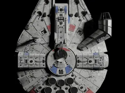 millennium falcon 3D model