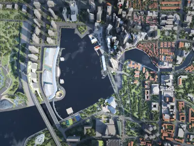 Singapore city  Singapore Downtown   3D model