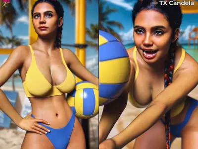 TX Candela Premium PACK for G9 G8 G8-1 Low-poly 3D model