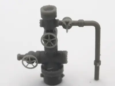 HO Oil well valve train model  3D print model