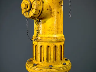 hydrant Low-poly 3D model buy