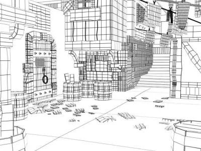 STYLIZE  BACKGROUND 3D model