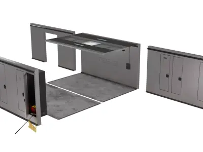 Modular Sci-Fi Facility Interior Pack 3D model