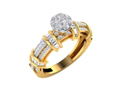  Women Ring Render 3dm STL MTL SLC JCD OBJ FBX Details 3D print model 45