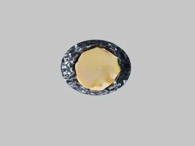 Candle marble Low-poly 3D model