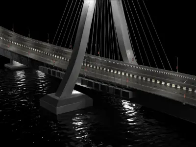 Lekki Bridge Lagos 3D model