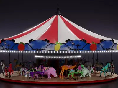 Carousel 3D model