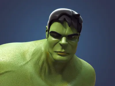 Hulk Cartoon 3D model
