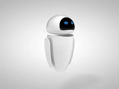 Eve Robot - Wall-E Low-poly 3D model