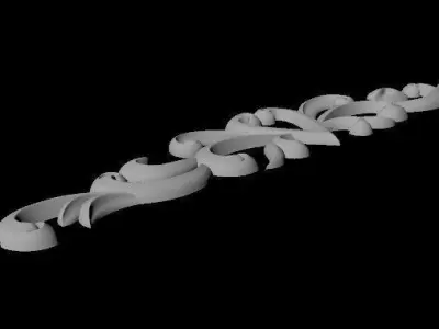 dekor scroll 3D model