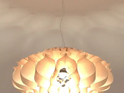 Paper Chandelier 3D model
