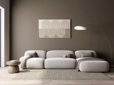 interior living room scene 48 3D model