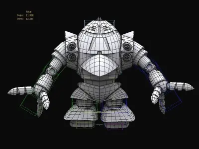 Gundam mobile suit MSM10 model 3D model