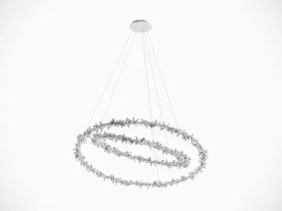 ESTE 8001 60 80 Chrome pendant 3D model