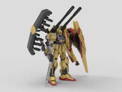 Hyaku Syiki Hybrid Weapon 3D model
