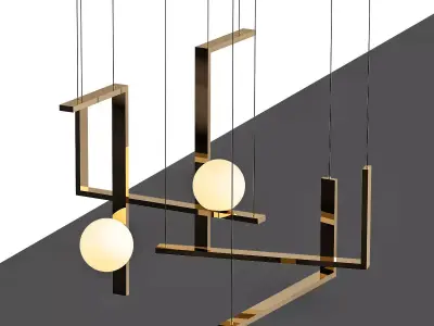 Chandelier Moder 3D model