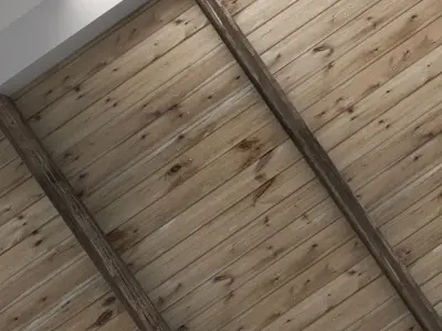 Wooden ceiling with beams 1 Texture