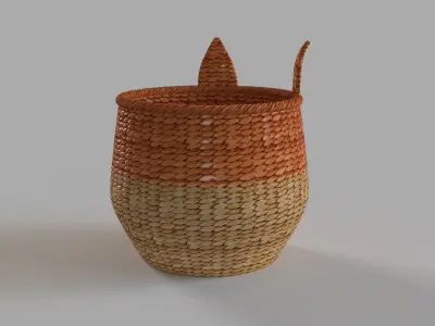 Fox Floor Bin 3D model