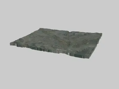 Dnipropetrovsk City Low-poly 3D model