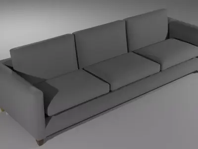 Modern looking minimalist Sofa Low-poly 3D model