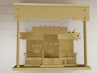 Kamido - House of Spirits Japan Low-poly 3D model