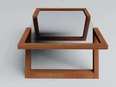 Glass Table 3D model