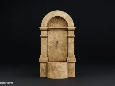 Water Wall Fountain 3D model