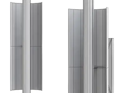 BATHROOM pipe with handle 3D model