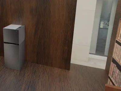 Floor plan and scene inside an appartment  Free low-poly 3D model