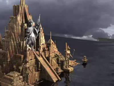 Winged Pyramid City of Ascension Generals 3D model