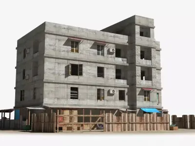 Slum x1 Low-poly 3D model purchase