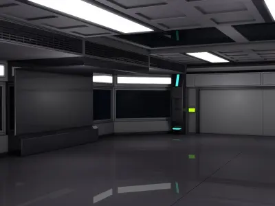 Sci Fi Interior 3D model