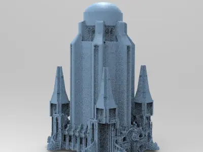 Fantasy Gondor Structure 3 3D model