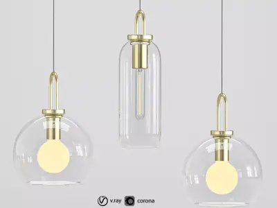 pendant light gauss 3D model